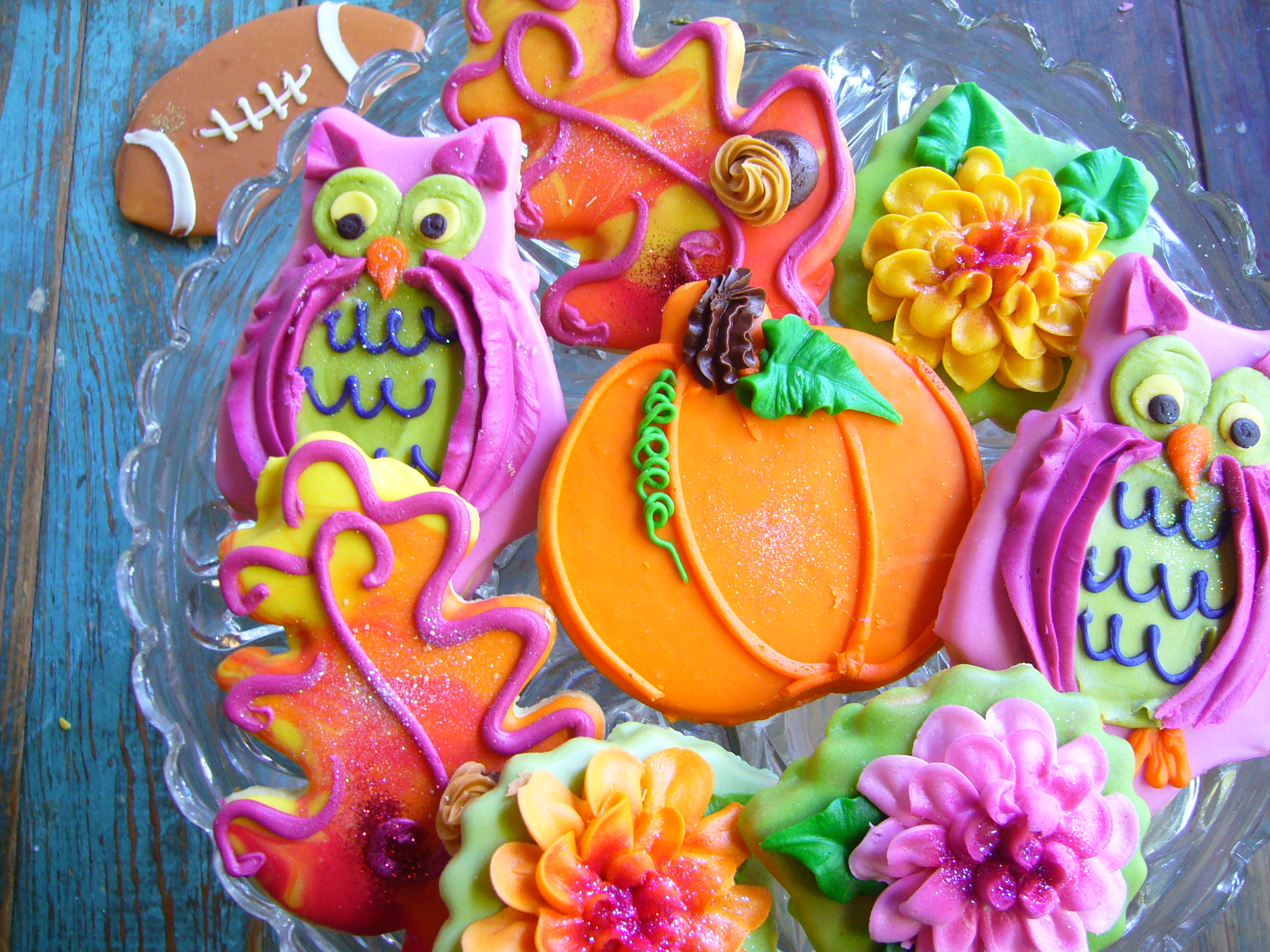 Fall collage cookies